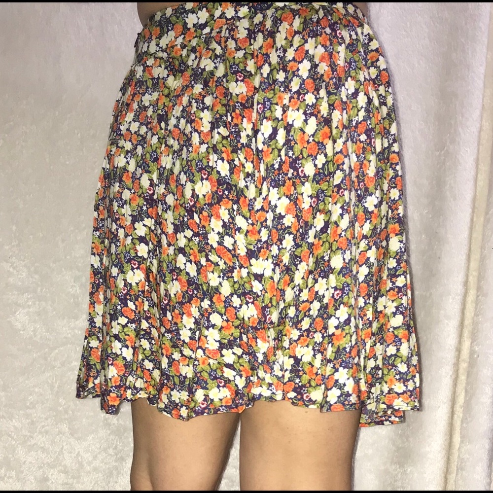 Floral circle skirt
